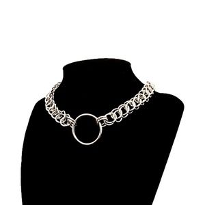 custom made by hand half persian basic o ring chainmail necklace